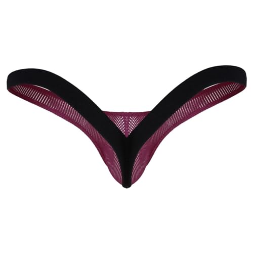 Men's See Through Mesh Open Back Jockstrap Thong G-String Briefs Low Rise Stretchy Panties Underwear3