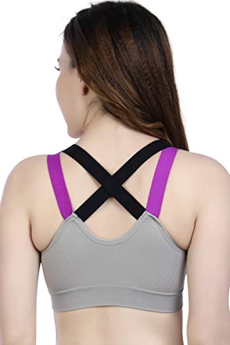 Image of Shoppy Villa Cotton Bra for Women, Sports Bras for Women, Yoga and Camisole Bra, Lighty Padded Cup with Full Coverage with Removable Pads