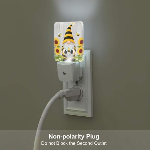 Image of Christmas LED Plug-in Night Light 2-Pack, Auto Sensor Emergency Snowflake Nightlights Set of 2 for Dawn Bedroom Kitchen /Dusk Bathroom /Night Stairs Hallway Toilet
