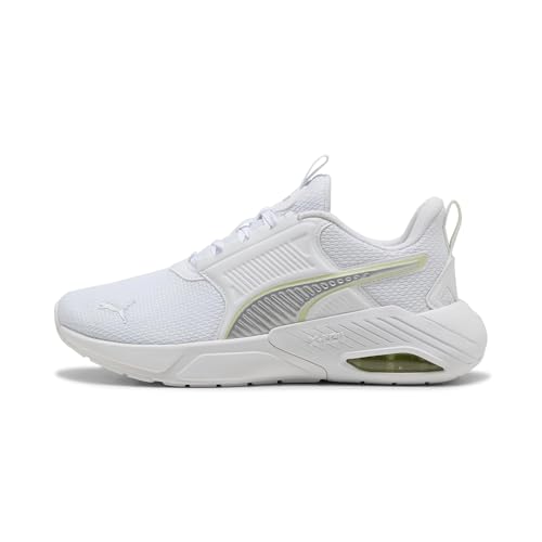 Puma Unisex X-Cell NOVA FS Straßen-Laufschuh, White Silver-Apple Spritz, 38.5 EU, Puma White Puma Silver Apfelspritz, 38.5 EU – Ansicht 3
