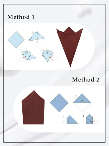 Image of Luckyvestir Pocket Squares for Men Solid Color Cotton Pocket Square Mens Handkerchief for Dinner Church Wedding