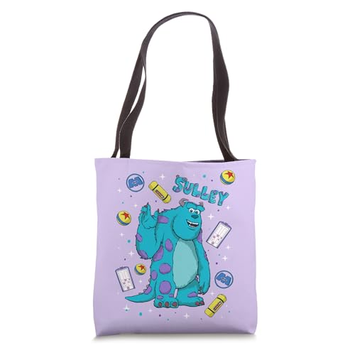Disney and Pixars Monsters Inc. Sulley Big Pose Collage Tote Bag