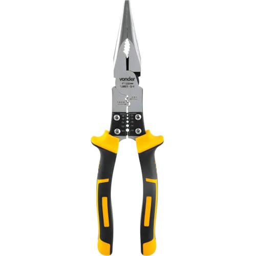 Alicate Bico Meia-Cana Reto 9 Para Eletricista Multifunção Com Isolação Até 1.000V