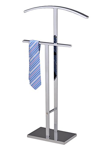 Kings-Brand-Furniture-Dossi-Chrome-Finish-Metal-Suit-Rack-Valet-Stand