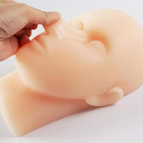 Tête d'injection faciale en silicone AMITD modèle sans os haute densité - 3