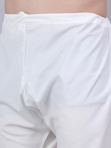 Image of Jompers Men's Embroidered Pure Cotton Kurta Pyjama Set.