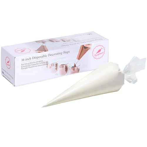 Keenpioneer Piping Bag - Disposable Cake Decorating Bag, Pas...