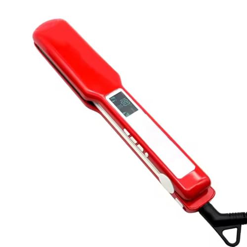 Plancha de pelo Nano-Titanium con pantalla LCD roja miniatura 1