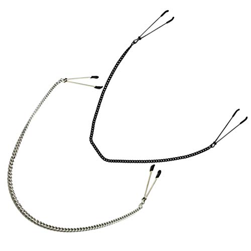ARTIBETTER 2 Pares de Casais Seios Mamilo Grampos Clipe Com Corrente de Metal Brinquedos de Estimula
