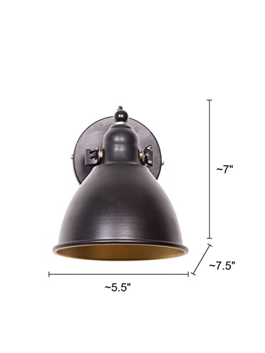 Image of Fancy Wall Light Black Katora for Living Room, Bedroom-Decorative Small Lamp for Bedside, Indoor and Outdoor lamp
