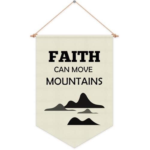 Bible Verses Banners Hanging Pennant Flag Inspirational Christian Gifts Wall Decor for Nursery Inspirational Faith Bible Verse Religious Gift for Bedroom Playroom Christmas Birthday Presents