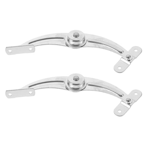 Hoement Cabinet Door Hinge Stop Nickel-Plated Iron Right Opening Door Limit Support 2pcs Industrial Hardware Hinge