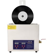6.5L Ultrasonic Vinyl Record Cleaner Machine, 180W Heavy-Duty Cleaning System with Drying Rack & Accessories for Home, Studio, Vinyl Collections