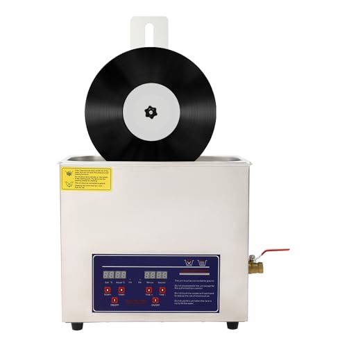 BFDIEEM 6.5L Ultrasonic Vinyl Record Cleaner Machine, 180W Heavy-Duty Cleaning System with Drying...