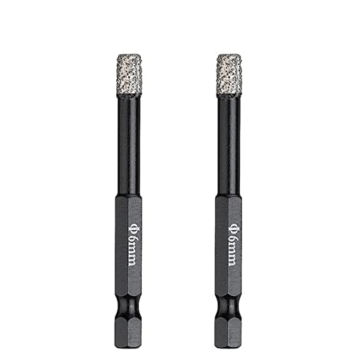 Brocas de diamante para taladro 6 mm hexagonal 2 pcs