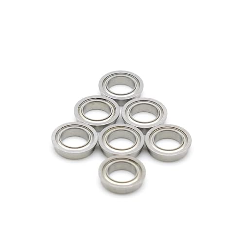 Roulement à bride F6803ZZ 17x26x5 mm en acier double blindage pour guidage précis