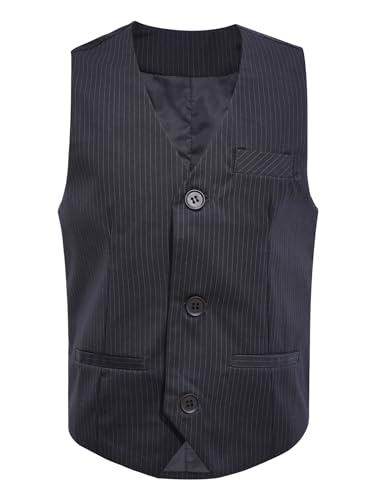 Toddler Kids Boy Jacket Sleeveless Waistcoat Vest with Pocket Coat Tops for Wedding Party