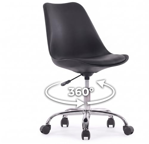 Image of Modern Arihant Bar Stool with 360 Swivel | Height Adjustable Bar Chair | Counter Stool & High Chairs | Comfortable for Home, Office, Restaurant Bar, Cafe & Cash Counter - (Black)