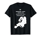 E5 Oberstdorf Meran Tshirt Alpen Geschenk Idee
