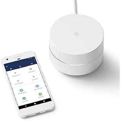 Google WiFi System, 1-Pack - Router Replacement for Whole Home Coverage - NLS-1304-25,white