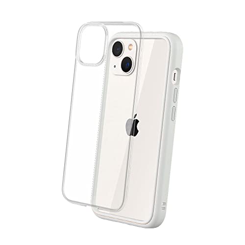 Coque iPhone 13 antichoc fine blanche RhinoShield Mod NX