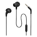 JBL Endurance Run 2 Wired - Waterproof Wired Sports in-Ear Headphones, Pure Bass Sound, Hands-Free Calls, Never Hurt. Never Fall Out. (Black)