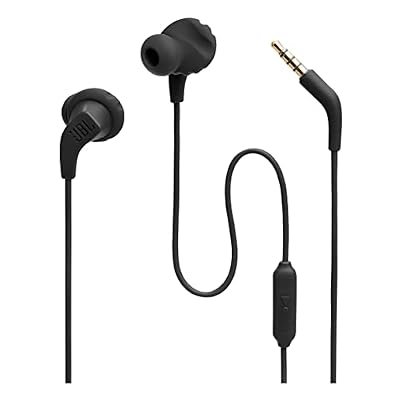 JBL Endurance Run 2 Wired - Waterproof Wired Sports in-Ear Headphones, JBL Pure Bass Sound, Hands-Free Calls, Never Hurt. Never Fall Out. (Black) (Renewed)