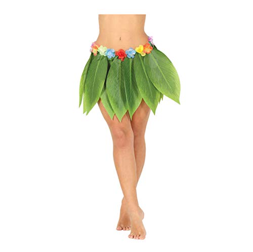 Guirca 17570 - Falda Hawaiana Hojas 38 Cms.