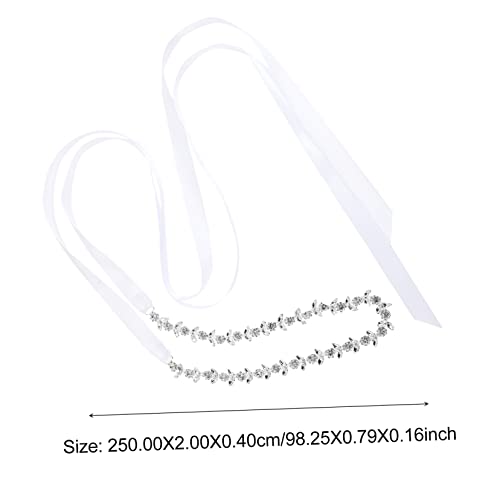 Rhinestone Wedding Waist Belt Elegant Bridal Sash for Dresses and Formal Wear Decorative Sparkling Waistband for Weddings Dance Parties Banquets and Special Occasions2
