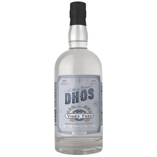 Dhōs Handcrafted Non-Alcoholic Vodka - Keto-Friendly, Zero Sugar, Zero Calories, Zero Proof - 750 ML - Perfect for Mocktails - Made in USA