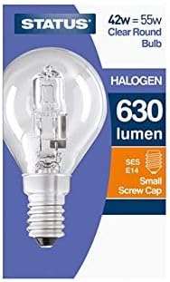 Status Halogen Energy Saver 42 Watt Round Bulb