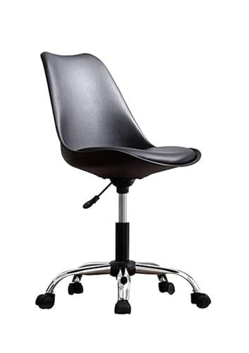 Image of NGFC Armless Revolving Office Chair | Height-Adjustable Stylish Modern Back Office Chair for Salon /Spa /Bar /Medical /Kitchen /Doctor Stool Chair (Black)