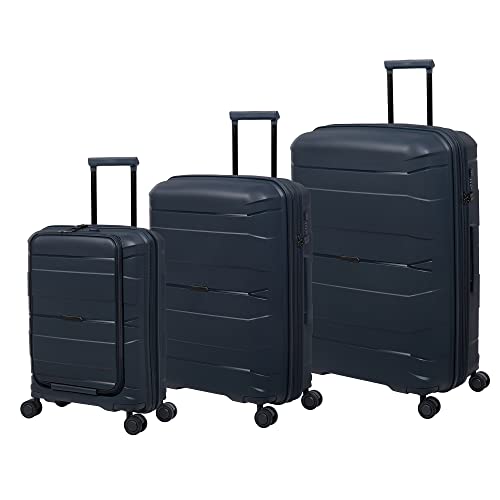 it luggage Momentous 3 Piece Hardside 8 Wheel Expandable Spinner, Tibet Lan, 3 Pc Set - Main Image