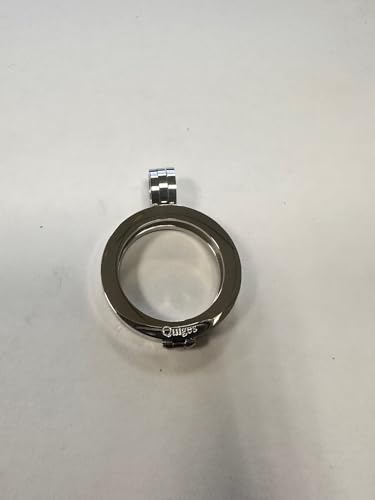 Colgante Moneda Quiges de 25mm en Acero Inoxidable con Circonitas para Mujer 4
