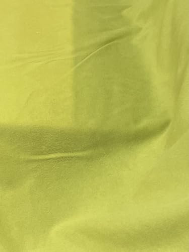 Italian Designer Cashmere Wool - Chartreuse Green - Fabric by The Yard2