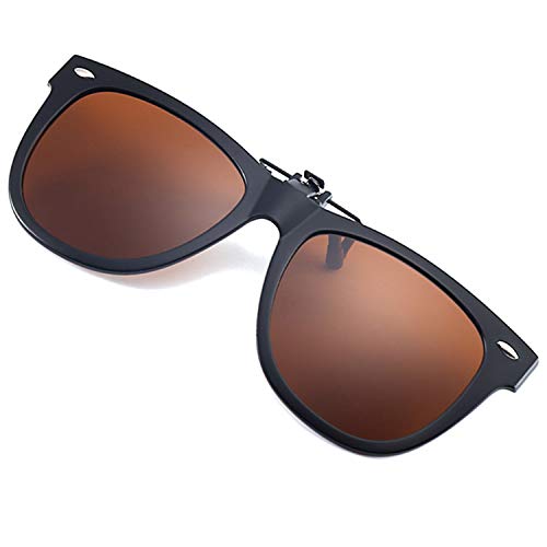 FRAZALA Polarized Clip on Sunglasses for Driving Fishing UV 400 Sunglasses Over Prescription Glasses...