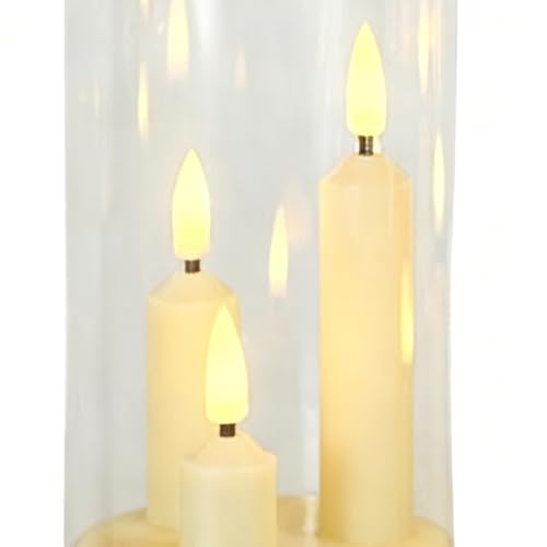 Velas a pilas con control remoto y luces LED parpadeantes para decoracion 7