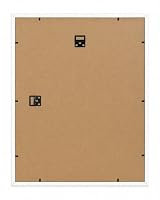 IDEAL TREND 3D Objektrahmen Bilderrahmen mit Passepartout & gehärtetem Glas Holz MDF Rahmen Foto Poster: Farbe: Weiß | Format: 40x50 – Ansicht 3