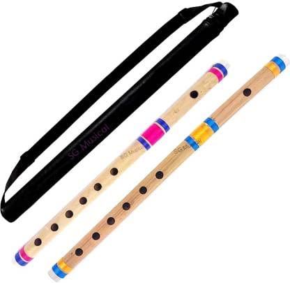 SG Musical Bansuri Flute Original - A# & B Medium Professional Flute With Bag-image-44
