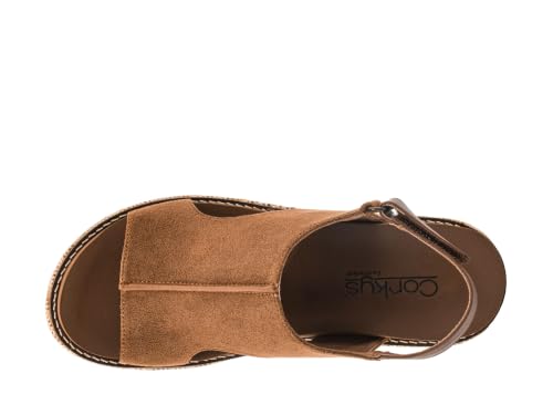 Image of Corkys Footwear Womens Carley Wedges, Featuring Corkys EVA Foam Cushioned Insoles, A 2.5 Inch Heel, Lightweight For All Day Wear, And Hook And Loop Closure