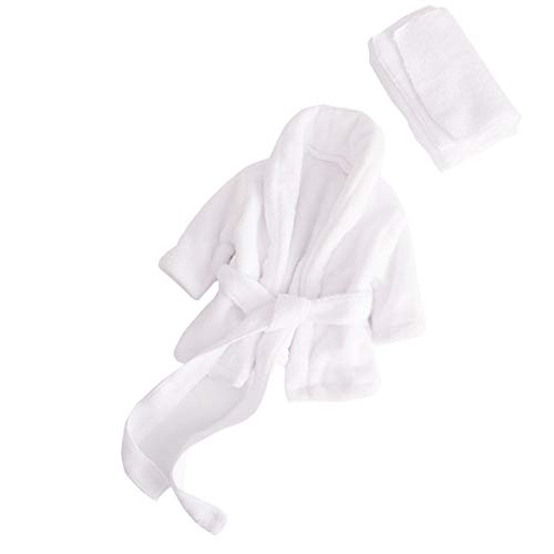 Bademantel für Neugeborene, weiches Flanell-Handtuch, Decke, Nachtwäsche, Fotografie, Requisiten, Dusche, Geschenk, weiß, 68 Cover