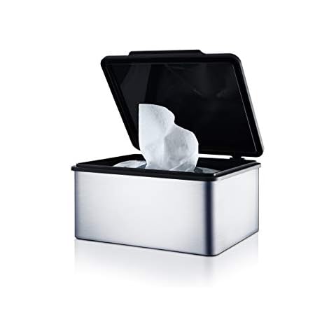 blomus -MENOTO- Feuchttücherbox aus mattiertem Edelstahl Cover