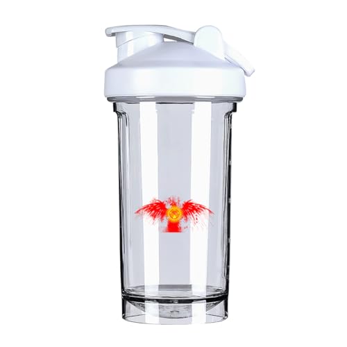 Kyrgyzstan Kyrgyz Flag 18 Ounce Shaker Bottle Drink Mixer Leak-proof Pre Workout Protein Shakes Meal Replacement Shakes Bottles 500ML/18 Oz White-22&-A01