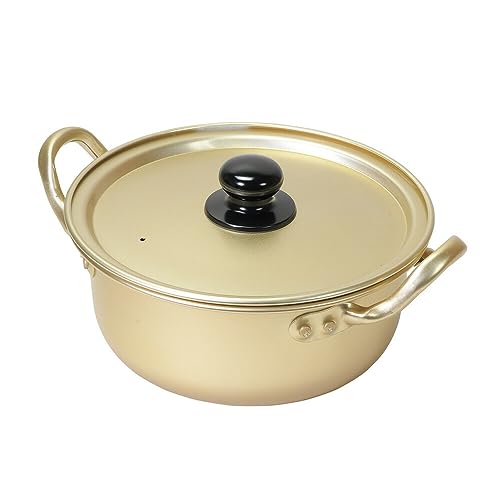 韓国 アルミ ラーメン鍋 深型 18cm ガス火 1人用 軽量 HC-78 韓味家 パール金属 (E661)