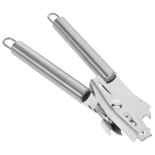 Alipis Apriscatole Manuale Portatile in Acciaio Per Aprire Lattine e Barattoli Impugnatura Ergonomica Per Uso Quotidiano e Viaggi