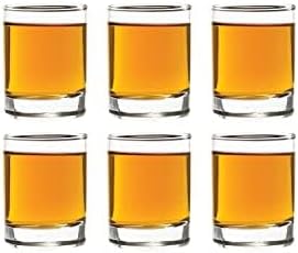 Vikko Vasos de chupito de 2.5 onzas, juego de 6 vasos pequeños de licor, vasos de alcohol, vasos de barra de tequila duraderos para bebidas