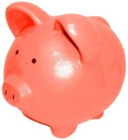 Orange Coral Ceramic Piggy Banks (8 inch)