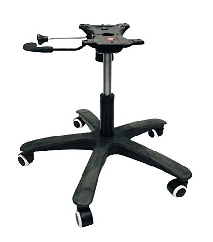 Polyurethane Office Revolving Computer Study Chair Base 26 inch Chair Parts Accessories Fit to Every Chair (with White Black Wheel Power Hydroulic & Double Lever Plate)