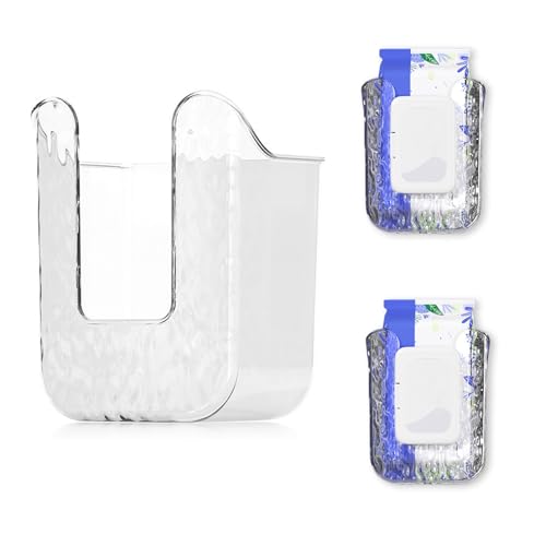 Goiern 2 unidades de almacenamiento para toallitas húmedas, soporte de pared, caja de papel higiénico, dispensador de pañuelos para cocina, dormitorio, hogar, baño