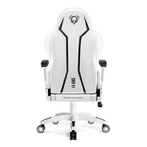 Diablo-X-One-20-Silla-Gaming-Gamer-Oficina-Sillon-de-Ordenador-Reposabrazos-Ajustables-CuelloCojin-Lumbar-Diseno-Ergonomico-Blanco-XL